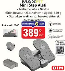 MAXFİT MİNİ STEP ALETİ indirimli fiyat MAXFİT MİNİ STEP ALETİ fiyat ve kampanya bilgisi